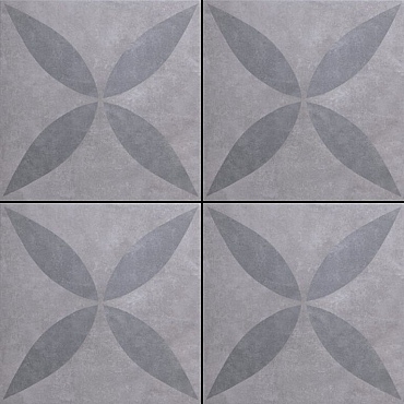 GeoCeramica® 60x60x4 Ambi. Antra Flower