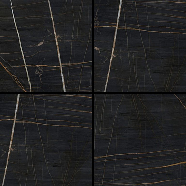 GeoCeramica® 60x60x4 Saint Laurent Noir