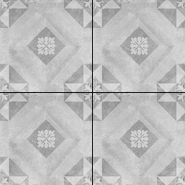 GeoCeramica® 60x60x4 Symbol Block Smoke