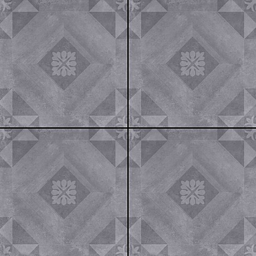 GeoCeramica® 60x60x4 Symbol Block Black