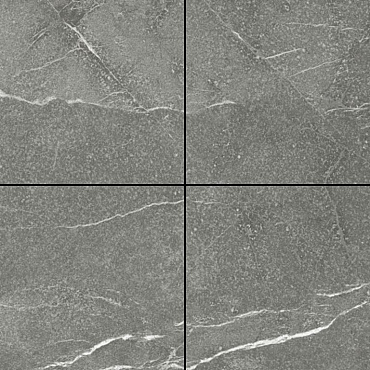 GeoCeramica® 60x60x4 The Rock Dark Grey