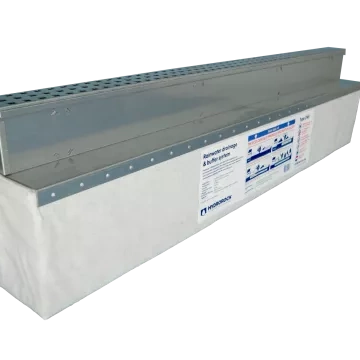 Hydroblob Lijnafwatering Infiltratiesysteem Set LG45 Slimline Verzinkt Rooster