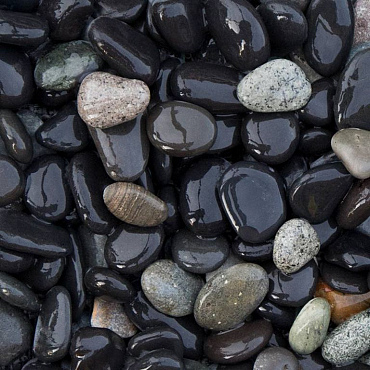 Beach pebbles zwart 8-16mm Bigbag 1m3 | 1800KG