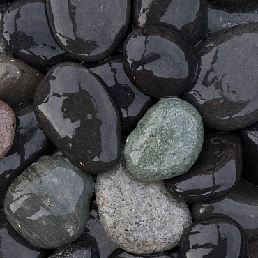 Beach pebbles zwart 16-25mm Bigbag 1m3 | 1800KG