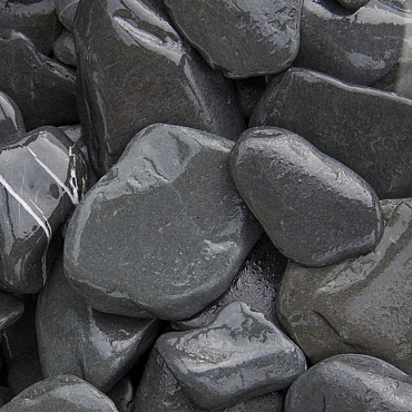 Flat pebbles zwart 30-60mm Bigbag 1m3 | 1400KG