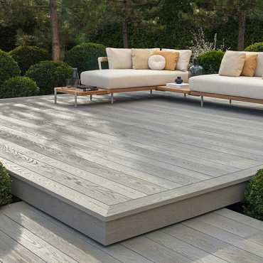 MDE126D | Vlonderplanken enhanced grain slim boards Smoked Oak 3600x126x32mm