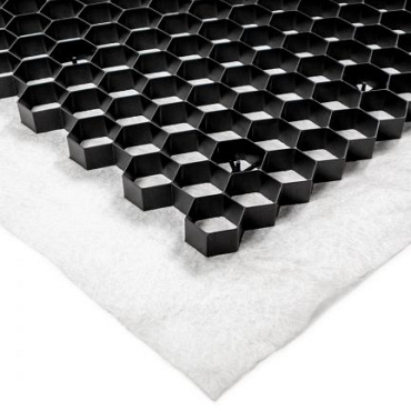 EuroGravel PLUS splitplaat zwart + anti-worteldoek
