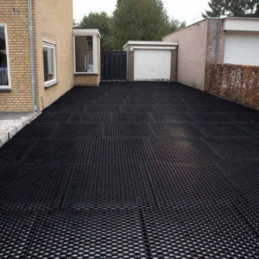 EuroGravel PLUS splitplaat zwart + anti-worteldoek