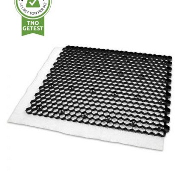 EuroGravel PLUS splitplaat zwart + anti-worteldoek