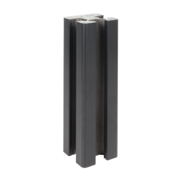 Aluminium composiet schutting paal compleet