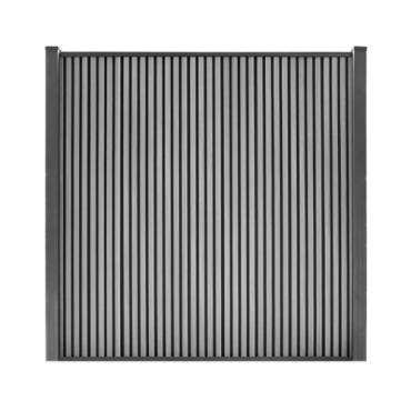 Composiet Schutting Rhombus Verticaal Grijs 185x180cm