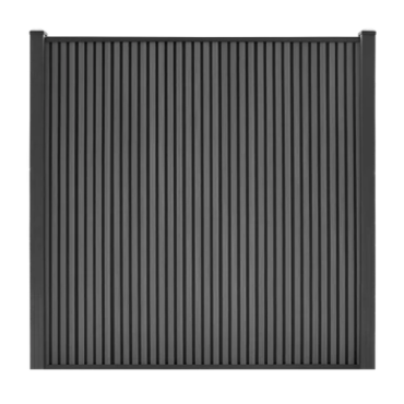 Composiet schutting Rhombus verticaal Zwart 185x180cm