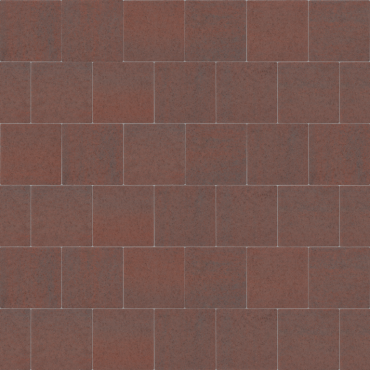 ExcluKera 20x20x6 cm KOMO rood-zwart met deklaag