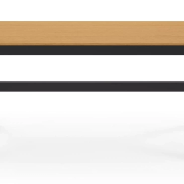 Alicante tuintafel rechthoekig in zwart aluminium en polywood - L 200 x B  89 x H 75 cm - 43959