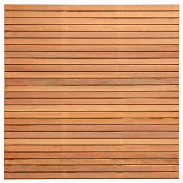 Tuinscherm hardhout Bangkirai kunstmatig gedroogd (Rhombusprofiel) Wichmond 180 x 180 cm