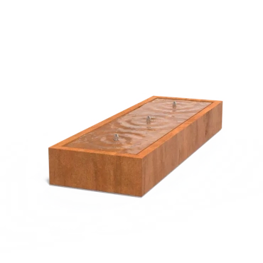 Watertafel Cortenstaal 300x100x40 cm