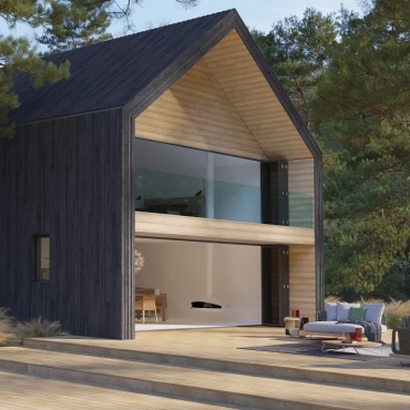 MCB360R | Envello Cladding Board & Batten+ Burnt Cedar 3600x200x26/14mm