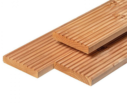 <p>Douglas vlonderplanken zijn een uitstekende keuze voor een sfeervol en duurzaam terras. Dit sterke naaldhout heeft van nature een warme kleur en robuuste uitstraling, waardoor het perfect past in elke tuin. Dankzij de hoge dichtheid en weerbestendige eigenschappen gaan Douglas vlonderplanken jarenlang mee.</p>

<p>Met de juiste behandeling blijven de planken mooi en goed bestand tegen vocht en slijtage. Onbehandeld vergrijst Douglas hout op natuurlijke wijze, wat een extra karaktervolle look geeft aan je buitenruimte.</p>

