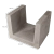 U-element 40x50x40 Grijs
