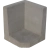 Hoek L-element 50x40x40 Grijs