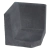 Hoek L-element 40x40x40 Antraciet