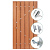 Tuindeur Privacy hardhout met RVS inbouwslotset 120 x 195 cm