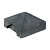 Berton©-afdekpet antraciet diamantkop 14 x 14 x 5 cm eindmodel
