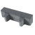 Hydro Lineo 30x10x8 nok 40 antraciet