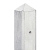 Berton©-motiefpaal Schie wit/grijs, diamantkop 10 x 10 x 280 cm tussenmodel