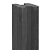 Berton©-sleufpaal Zaan antraciet, vlakke kop 10 x 10 x 275 cm tussenmodel met brede ondersleuf