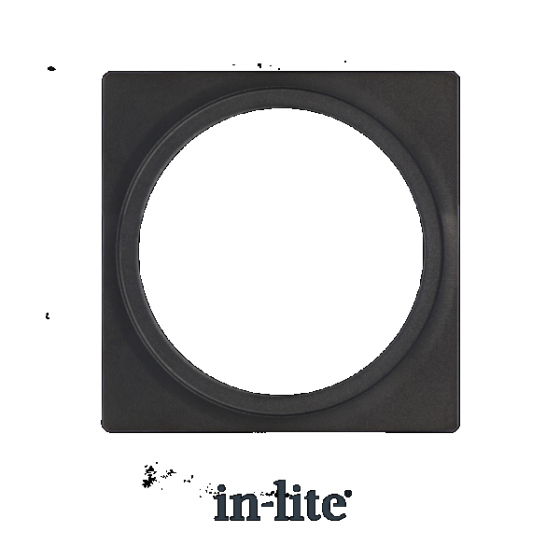 In-Lite PLATE 1 afdekplaat black voor Big Flux - Luna