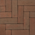 Strackstone+ Dikformaat 21x7x8cm vlak wijnrood/havanna genuanceerd