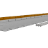 Flexline Borderrand Gegalvaniseerd 7,5cm lengte 220cm incl. 3 grondpennen en verbindingsplaat