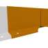 Hardline Borderrand Hoekstuk Cortenstaal 15cm lengte 50cm