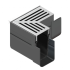ACO Slim-Line Aluminium Hoekelement 90 graden
