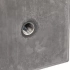 Betonpoer met verstelbare steun 18x18x50cm Antraciet, draadeind M20