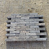 Metro Trommelsteen 20x5x7 grijs/zwart genuanceerd
