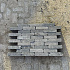 Metro Trommelsteen 20x5x7 grijs/zwart genuanceerd