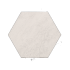 Staptegel Hexagons Ø60x52x2 Quarzite Bianca