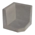 Hoek L-element 40x40x40 Grijs