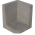 Hoek L-element 50x40x40 Grijs