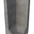 Hoek L-element 100x40x40 Grijs