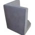 Hoek L-element 50x40x40 Antraciet