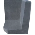 Hoek L-element 50x40x40 Antraciet