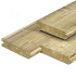 Damwand grenen groen geïmpregneerd 4,0 x 17,0 x 300 cm