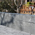 Palissade block wave 60x15x15cm zwart