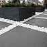 Palissade block wave 60x15x15cm zwart