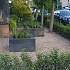 Palissade block wave 60x15x15cm zwart