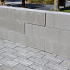 Palissade block wave 60x15x15cm grijs