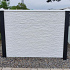 Berton©-motiefplaat smal wit/grijs H26 x D4,8 x L184 cm nostalgiemotief